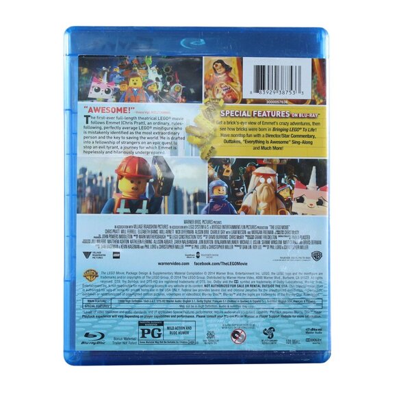 DVDs The Lego Movie 2014 and Aladdin 2015 Blu-ray/DVD 2 Discs Each GUARANTEED - Picture 3 of 7